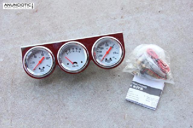 Conjunto presi&oacute;n de aceite, voltaje y temperatura.