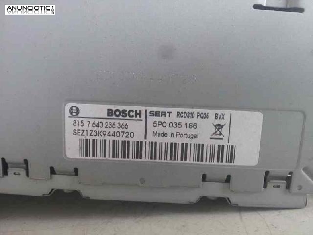 Sistema audio seat leon 1.6 tdi (105 cv) 