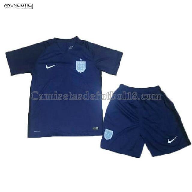 camiseta inglaterra nino 2017-2018 2&ordf; equipaci&oacute;n