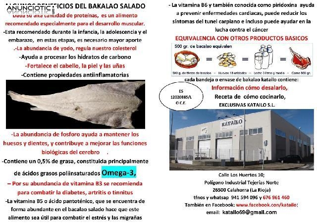 Gourmet-, el mejor bacalao en salazon  en espa&ntilde;a