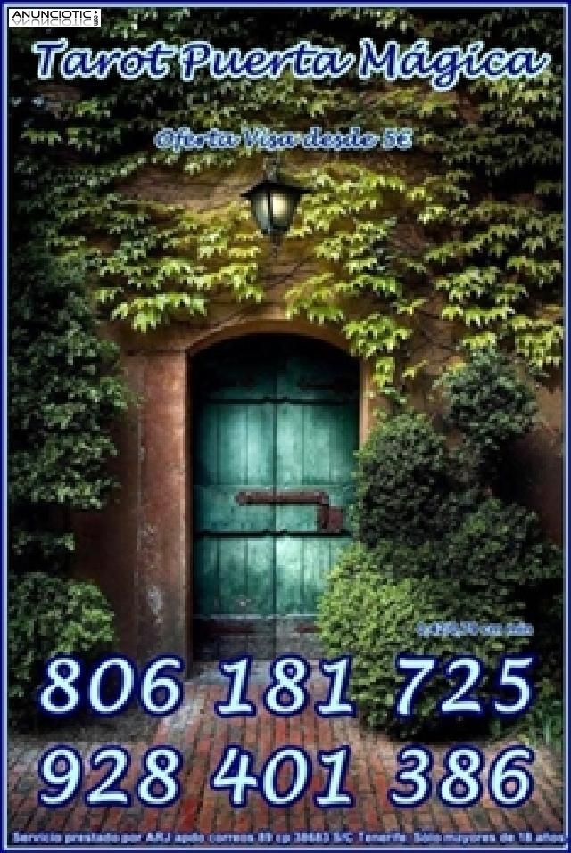 Oferta Tarot Visa 5 � 10 min. Tarot 806 Puerta M&aacute;gica barato s&oacute;lo 0,42 cm. 