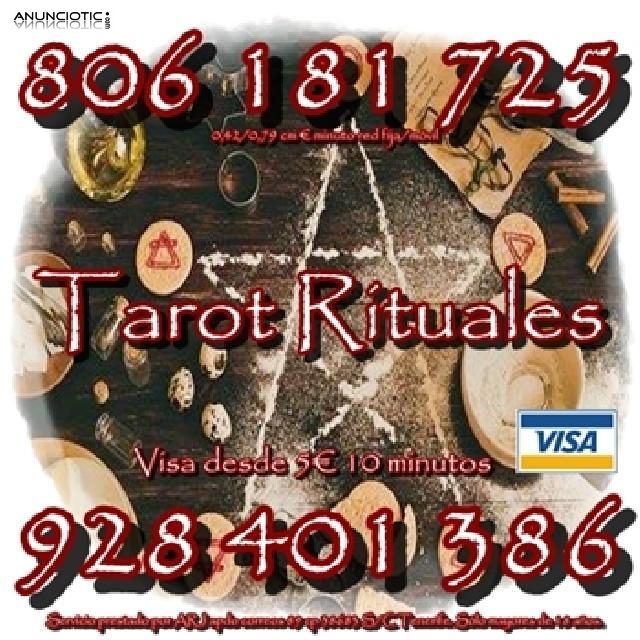 Tarot Rituales astrolog&iacute;a 806 s&oacute;lo 0,42 cm. Visa 10� 20 min. 