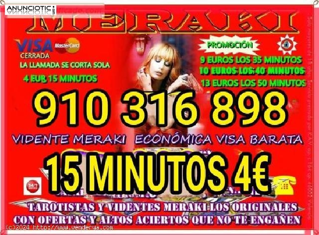 Tarot Telef&oacute;nico 5 Euros Visa Econ&oacute;mico ⭐