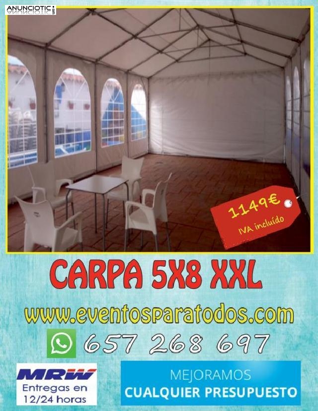 Carpa xxl 5x8 a 1149 euros 