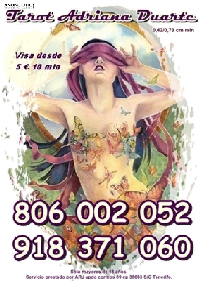 Adriana Duarte Tarot y Videncia por visa 10� 30 min. Tarot 806 s&oacute;lo 0,42 cm