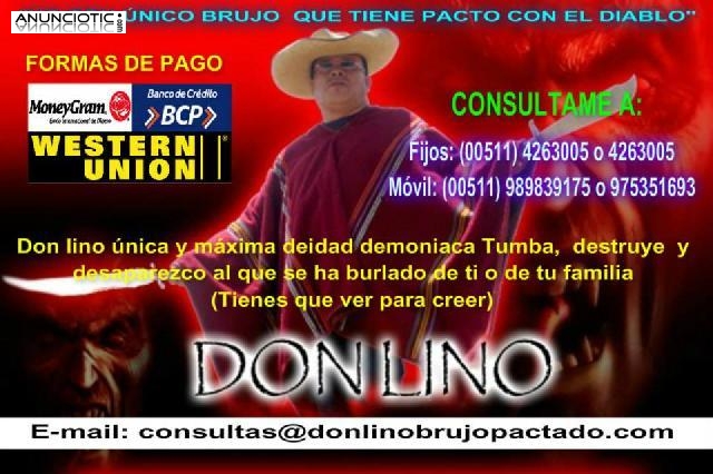 AMARRES Y HECHIZOS|LOS MAS FUERTES DEL MUNDO-DON LINO &Uacute;NICO BRUJO INCA