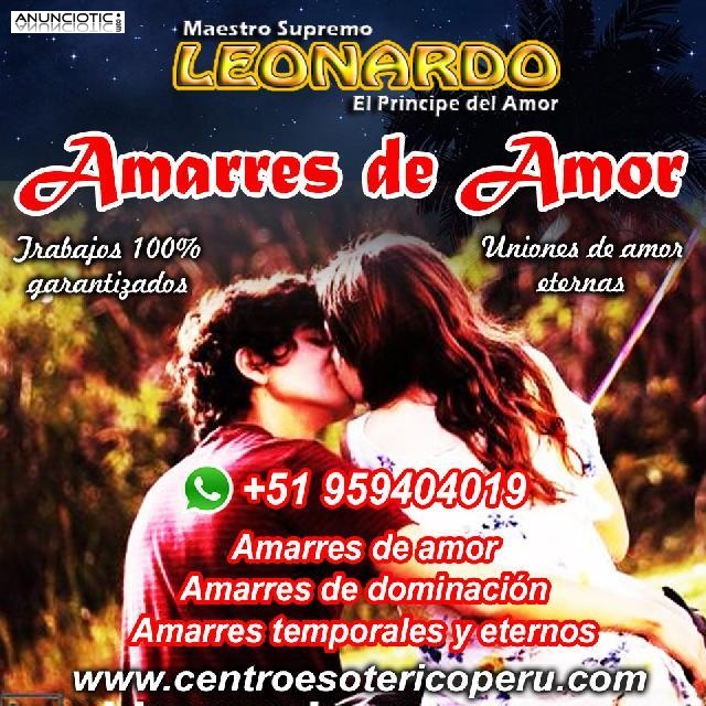 REALIZO AMARRES CON RESULTADOS EN POCOS D&Iacute;AS