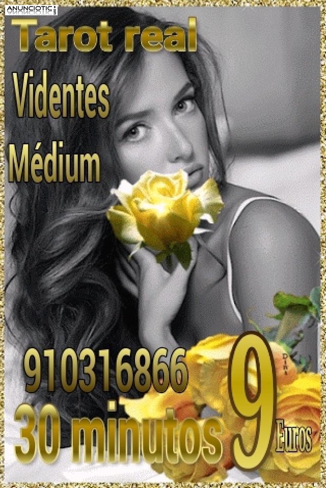 Tarot real, videncia y m&eacute;dium 30 minutos 9 euros 