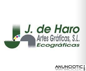 Artes y dise&ntilde;o gr&aacute;fico. Impresi&oacute;n en offset y digital. J de Haro Artes Gr&aacute;ficas