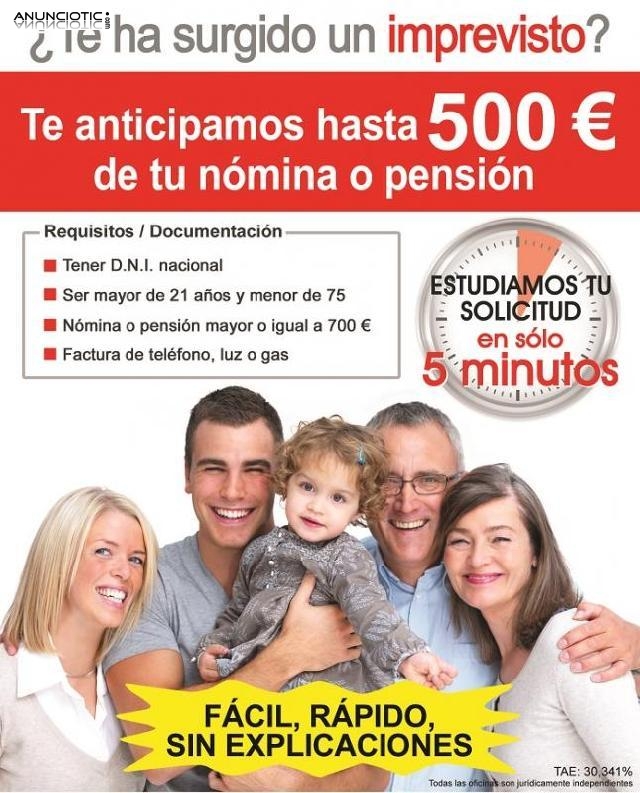 Pr&eacute;stamo en 15 minutos