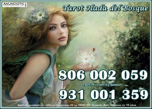 Tarot Econ&oacute;mico Hada del Bosque 0,42 cm min. Tarot por visa desde 5� 10 min