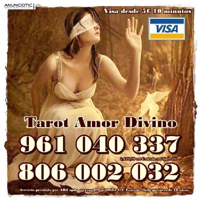 Tarot Econ&oacute;mico Amor Divino s&oacute;lo 0,42 cm min. Tarot por visa desde 5� 10 mi