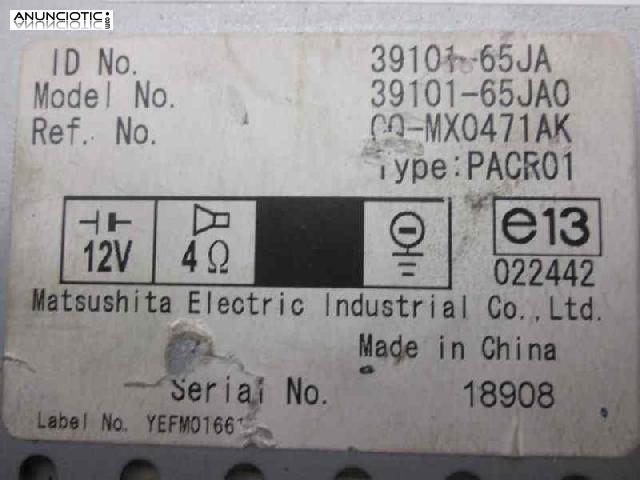 Radio cd suzuki grand vitara jb (jt)