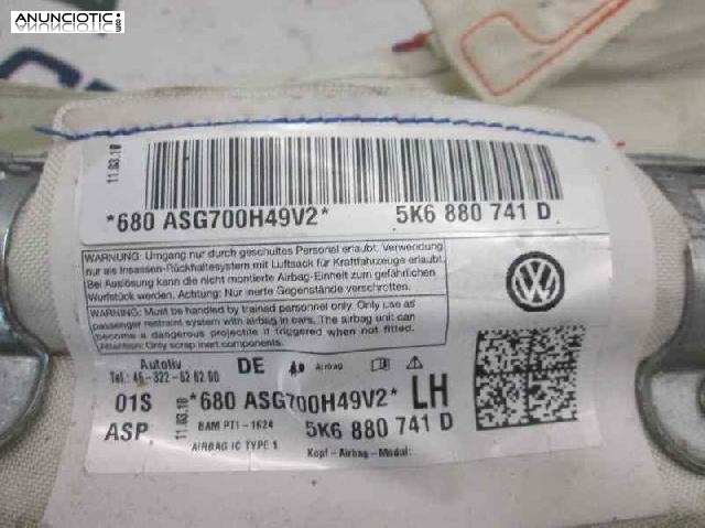 84863 airbag volkswagen golf vi 1.6 tdi