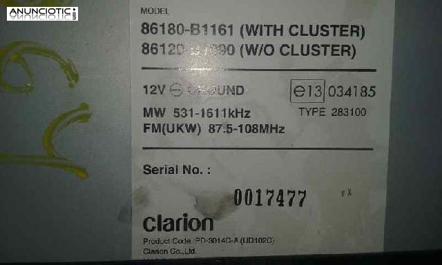 Sistema audio / radio cd 3473011