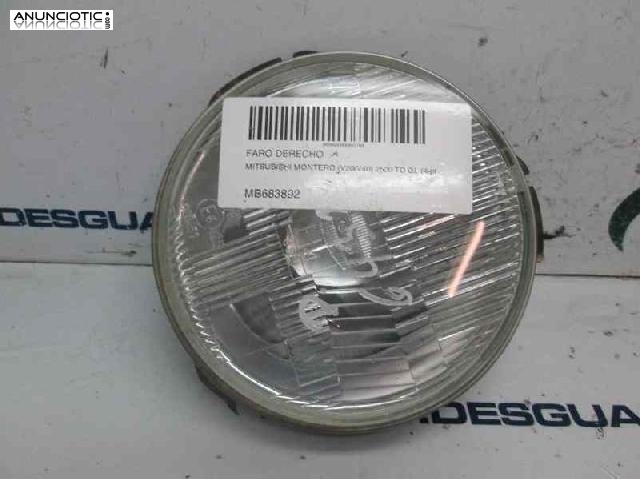 401769 faro mitsubishi montero 2500 td