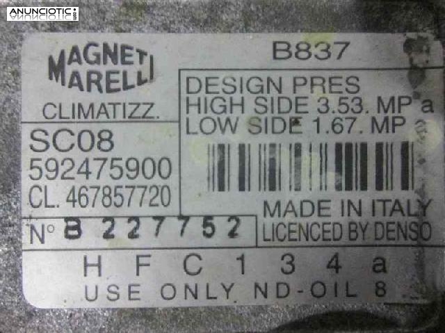 238153 compresor fiat punto berlina 1.2