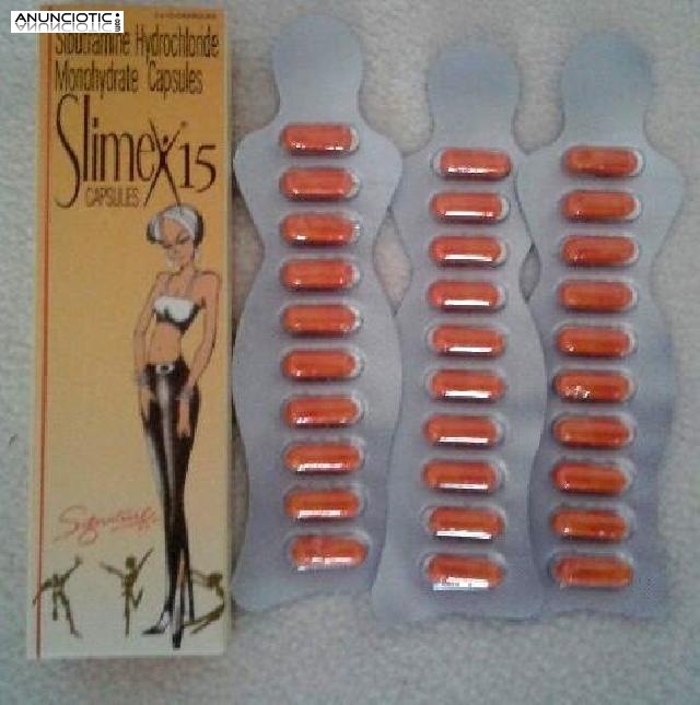 Slimex 15 mg (clorhidrato de sibutramina) 30 C&aacute;psulas