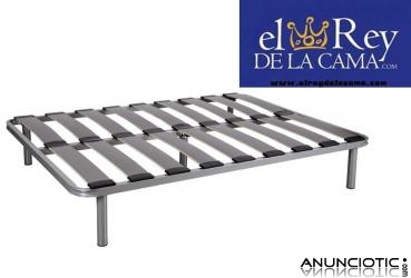 Colch&oacute;n visco+somier fijo con patas de REGALO.