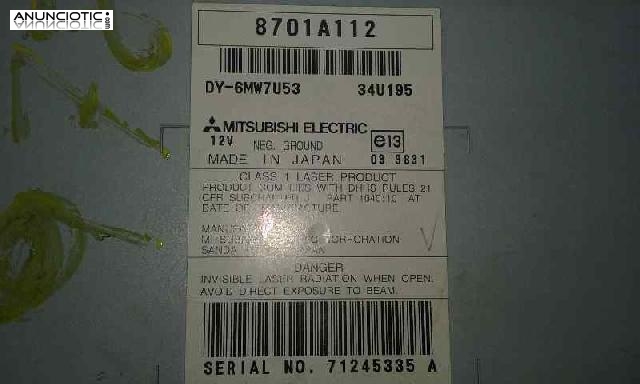 Sistema audio / radio cd 3609423