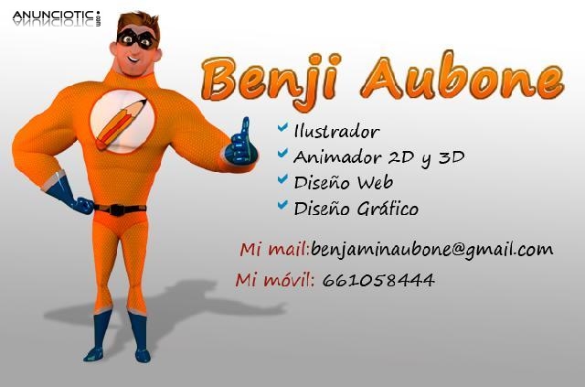 Benji Aubone: ilustraci&oacute;n y dise&ntilde;o