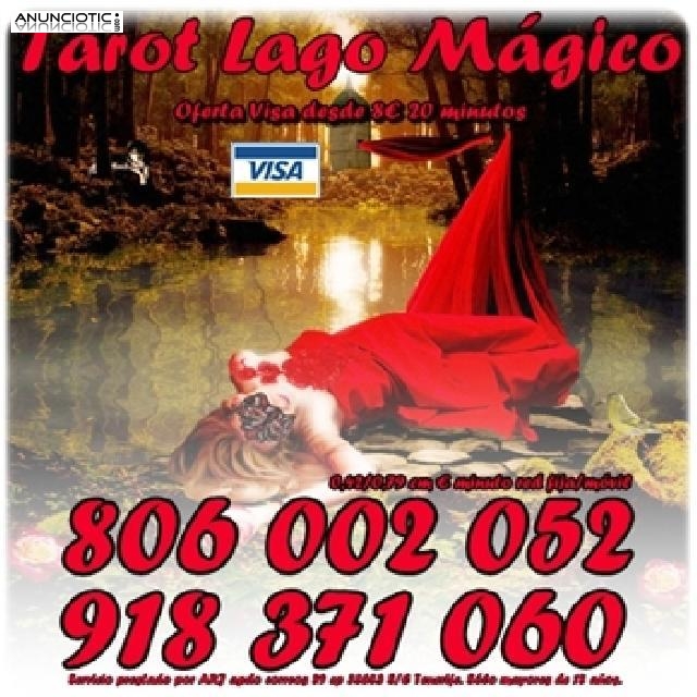 Tarot  Lago M&aacute;gico 8� 20 min por visa. Tarot barato 806 s&oacute;lo 0,42 cm min. 