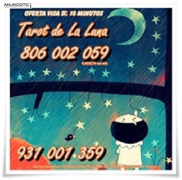 tarot de la luna solo 0,42 cm min. visa desde 5� 10  min.