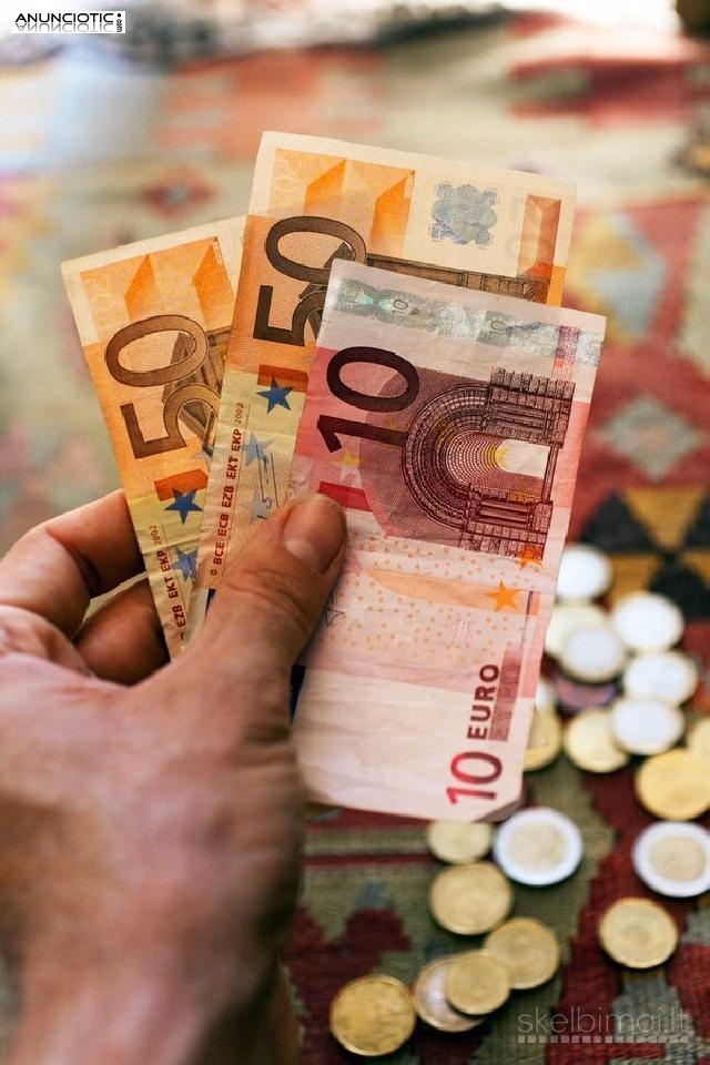   Oferta de pr&eacute;stamo especialmente honesta y seria.