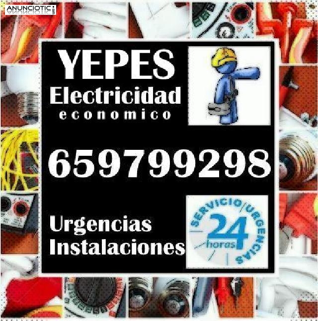 Electricista en Yepes. Econ&oacute;mico. Instalaciones, reparaciones y Urgencias