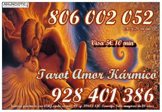 Amor K&aacute;rmico Tarot y Videncia por s&oacute;lo 0,42 cm min. Oferta Visa 10� 20 min.