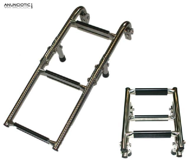 Escalera estampa popa plegable 3 pelda&ntilde;os