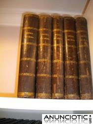ENCICLOPEDIA HISTORIA POPULAR DEL MUNDO. CH. KRAV&Euml;R. A&Ntilde;O 1877. COMPLETA 5 TOMOS.