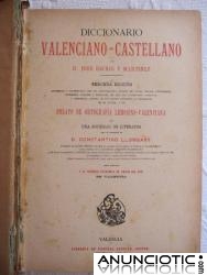DICCIONARIO VALENCIANO-CASTELLANO DE JOSE ESCRIG  A&Ntilde;O 1851-3&ordf;EDIC.1886