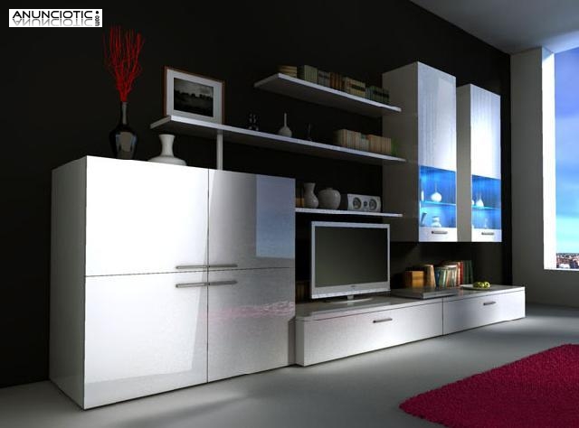 CONJUNTO MUEBLE DE SAL&Oacute;N VIOLETA