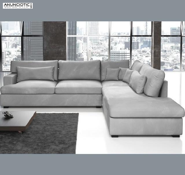 Sof&aacute; modelo Nest color gris con chaise