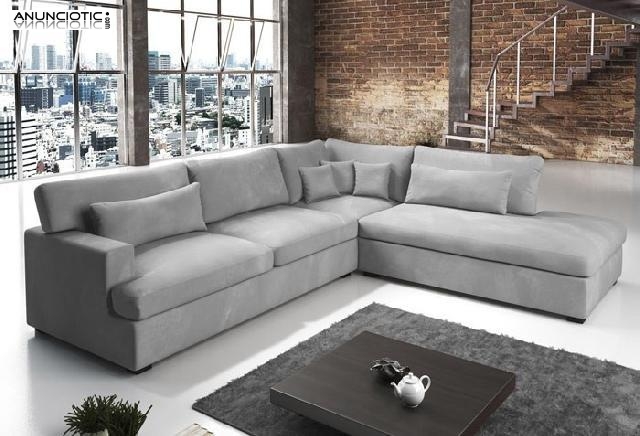 Sof&aacute; modelo Nest color gris con chaise