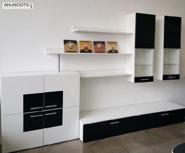 Mueble de sal&oacute;n Violeta negro modelo 1