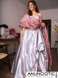 BODAS, VESTIDOS L&Iacute;NEA SMOQUING DE CALLE EN ALPACA BODAS, VESTIDOS DE GEORGETTE ESTAMPADO 