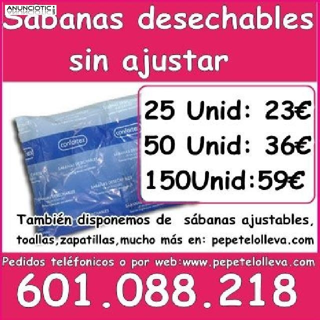 50 s&aacute;banas desechables sin ajustar 36 �