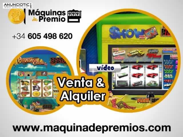 L&iacute;der en venta de m&aacute;quinas recreativas