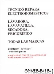 SERVICIO TECNICO REPARACION DE ELECTRODOMESTICOS