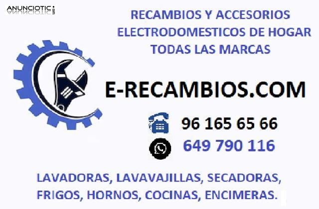 VENTA RECAMBIOS LAVADORAS SECADORAS LAVAVAJILLAS TODAS LAS MARCAS