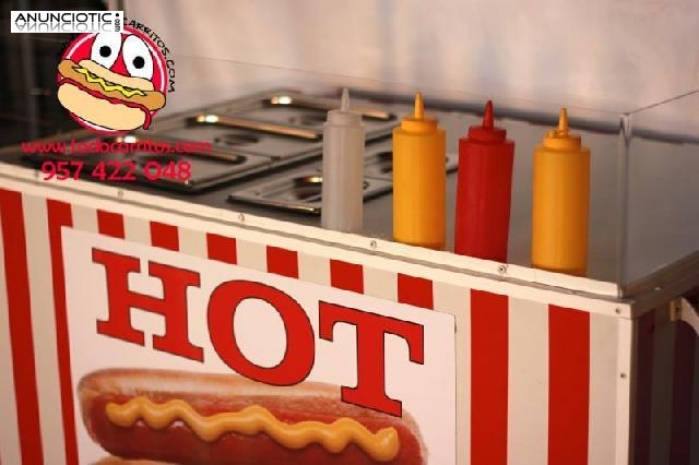 Carrito de hosteler&iacute;a hotdog