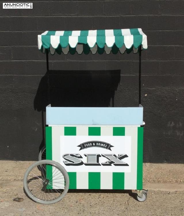 Carrito de hosteler&iacute;a hotdog