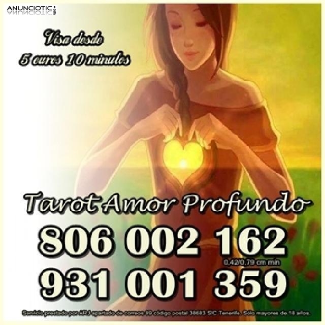 Tarot Amor Profundo por s&oacute;lo 0,42 cm min. Visa 5� 10 min.