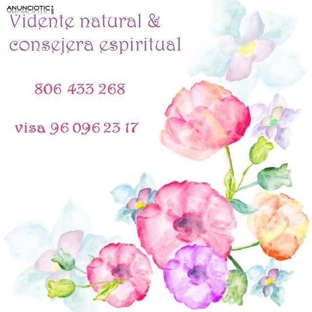 Vidente natural consejera espiritual y gu&iacute;a. Hechizos y magia ritual.