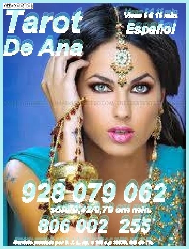 Tarot De Ana Visa 928079062 Economica 5�/15M Y 8�/20 M De Espa&ntilde;a