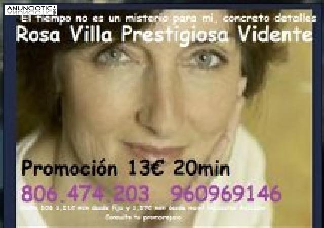 La mejor vidente! Muy buena, 20 min 13�. Rosa Villa 806 474 203