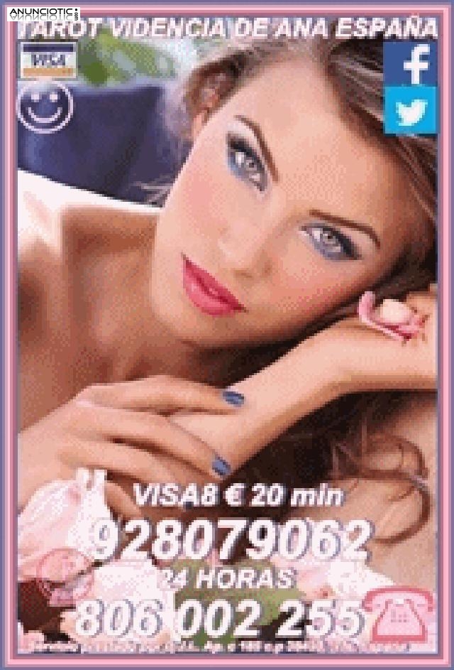 Tarot De Ana Visa 928079062 Economica 5�/15M Y 8�/20 M De Espa&ntilde;a
