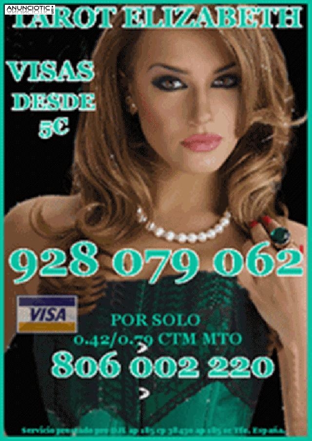 Oferta tarot Elizabeth Visa desde 5� 15mtos 928 079 062 las 24 horas a su d